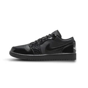 Air Jordan 1 Low SE Patent Elephant Noir - Sneaker basket homme femme - 1