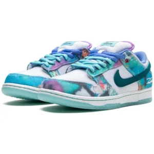 Nike SB Dunk Low Futura Laboratories Bleached Aqua - Sneaker basket homme femme - 2