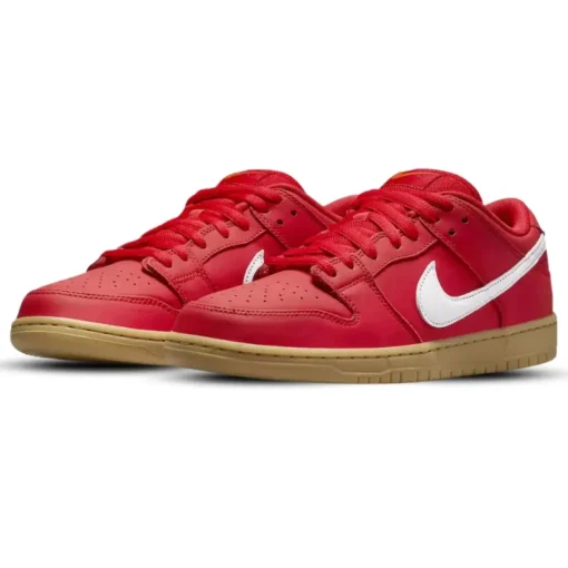 Nike SB Dunk Low Rouge/Gomme - Sneaker basket homme femme - 2