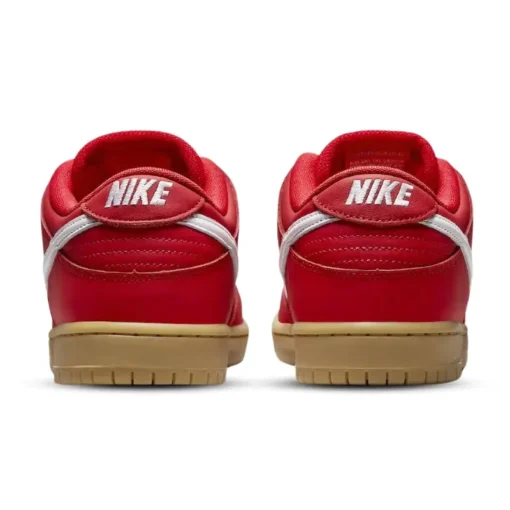 Nike SB Dunk Low Rouge/Gomme - Sneaker basket homme femme - 3