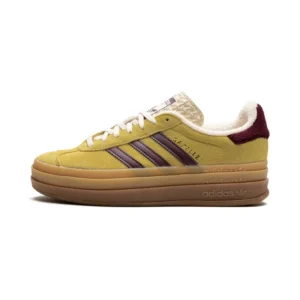 Adidas Gazelle Bold Almost Yellow Maroon - Sneaker basket homme femme - 1