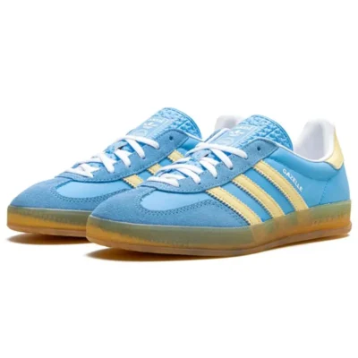 Adidas Gazelle Indoor Semi Blue Burst Almost Yellow - Sneaker basket homme femme - 2