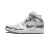 Air Jordan 1 Mid SE Metallic Silver - Sneaker basket homme femme - 1