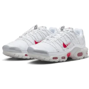 Air Max Plus Lace Utility White University Red - Sneaker basket homme femme - 2