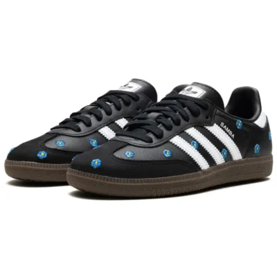 Adidas Samba Light Blue Floral Core Black - Sneaker basket homme femme - 2