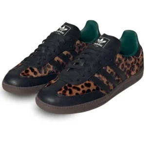 Adidas Samba OG Black Green Leopard - Sneaker basket homme femme - 2